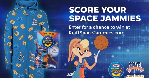 Welcome to The Space Jammies: Kraft Launches Limited-Edition “Space Jam: A New Legacy”-Inspired Pajamas and All-New Noodle Shapes Mac & Cheese, Kraft Heinz