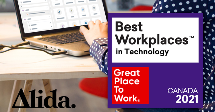 Alida Recognized on the 2021 List of Best Workplaces™ in Technology in Canada