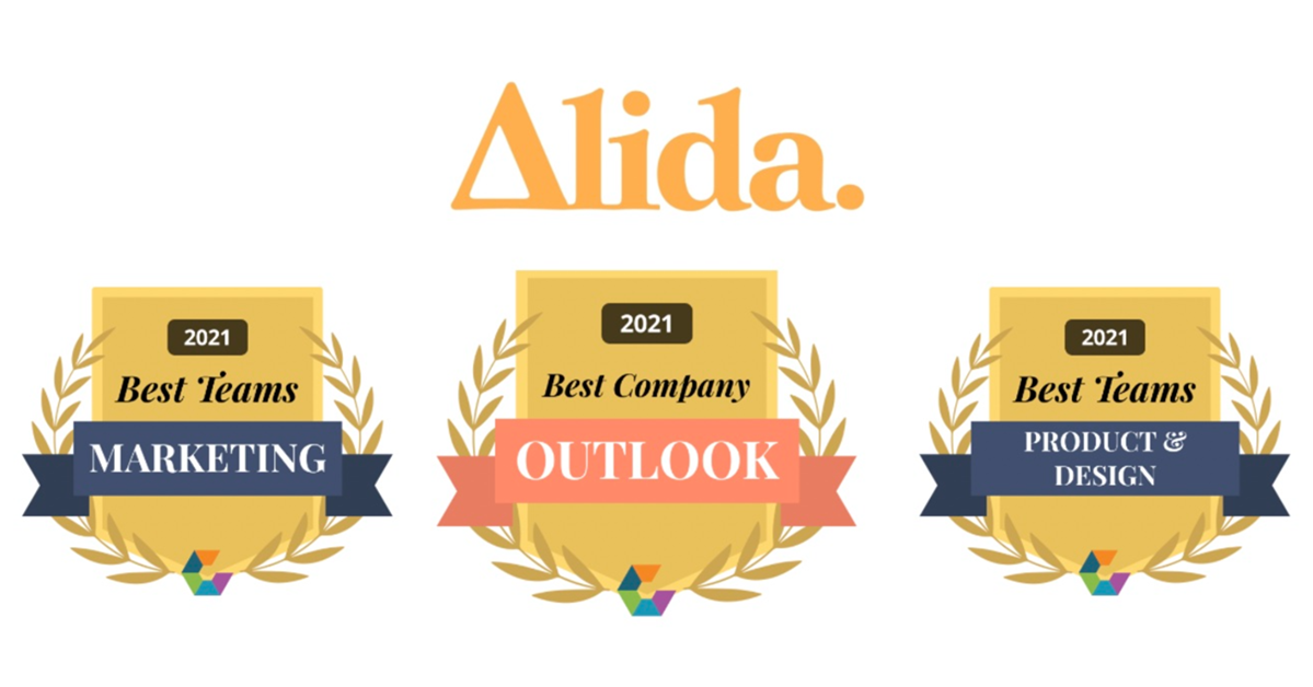 Alida Wins 2021 Comparably Awards for Best Company Outlook, Best Marketing and Product Teams, Alida