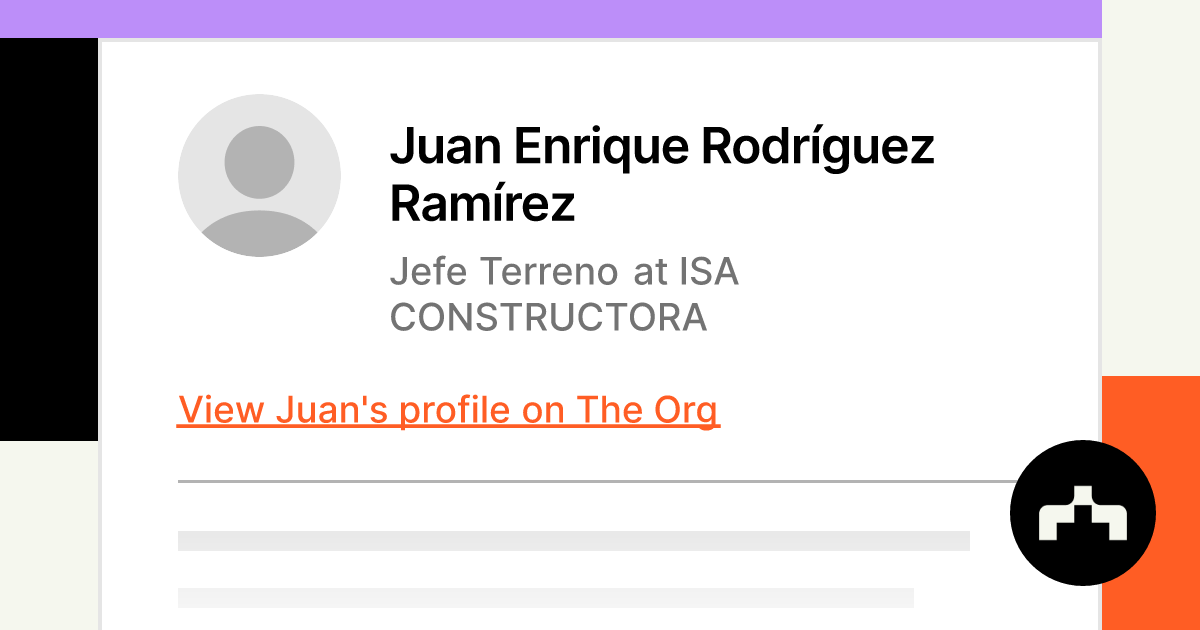 Juan Enrique Rodríguez Ramírez - Jefe Terreno at ISA CONSTRUCTORA | The Org