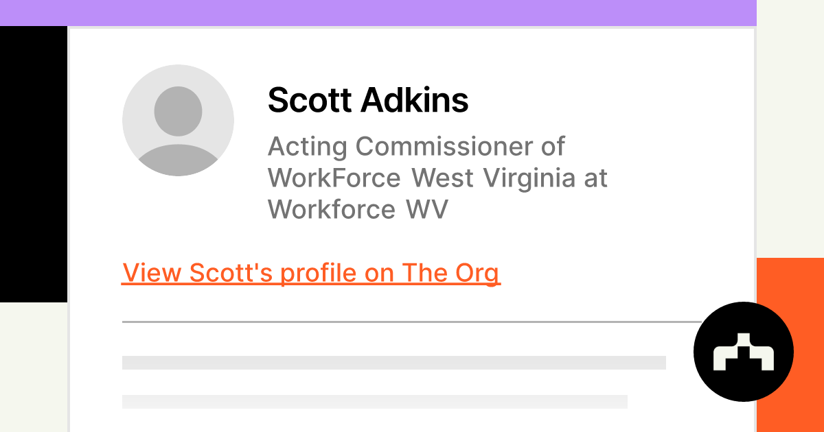 Scott adkins acting commissioner of workforce west virginia at